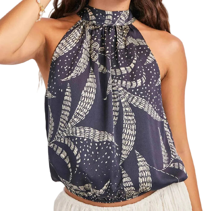 Sage The Label Nautical Nights Navy Top