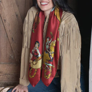 Fringe Scarves "Always Saddle Your Own Horse" Wild Rag ACCESSORIES - Additional Accessories - Wild Rags & Scarves Fringe Scarves   