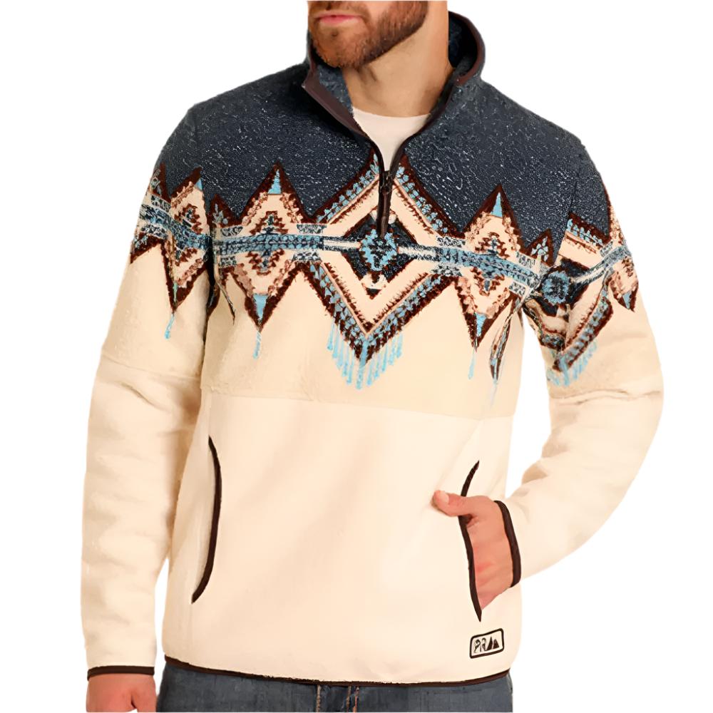 Powder River Men's Aztec Berber Border Pullover MEN - Clothing - Pullovers & Hoodies Panhandle   