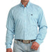 Cinch Men's Plaid Blue Button Down Shirt MEN - Clothing - Shirts - Long Sleeve Cinch