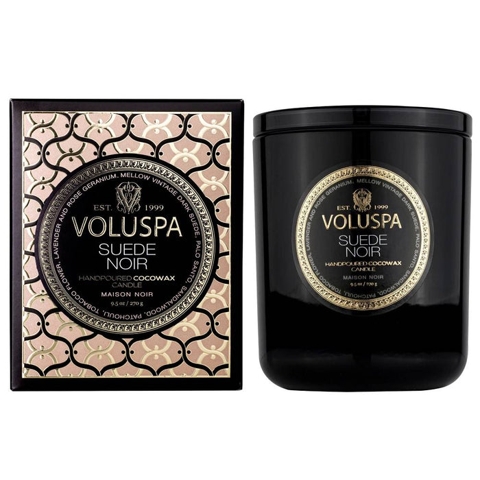 Voluspa Suede Noir Classic Candle HOME & GIFTS - Home Decor - Candles + Diffusers Voluspa   