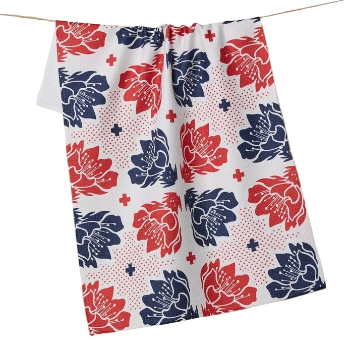 Geometry Founding Floral Tea Towel HOME & GIFTS - Tabletop + Kitchen - Kitchen Decor Geometry