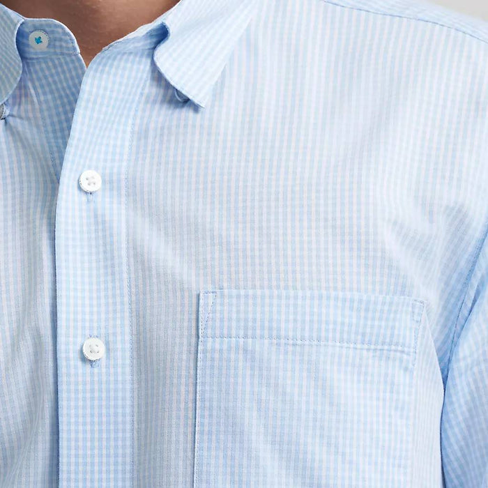 Wrangler Men's Cody Johnson Classic Fit Blue Plaid Button Up Shirt MEN - Clothing - Shirts - Long Sleeve Wrangler