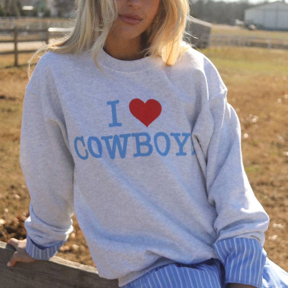 I Love Cowboys Sweatshirt WOMEN - Clothing - Pullovers & Hoodies Charlie Southern