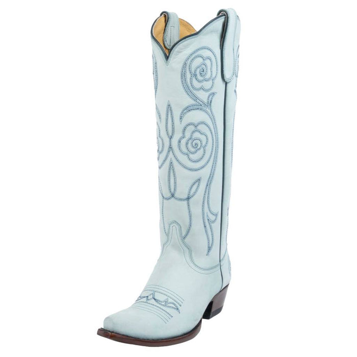 Old Gringo Women's Flower Talk Tall Blue Boots WOMEN - Footwear - Boots - Western Boots Old Gringo