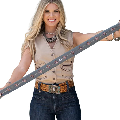 Fringe Scarves Sage Twilly Cross Me ACCESSORIES - Additional Accessories - Wild Rags & Scarves Fringe Scarves