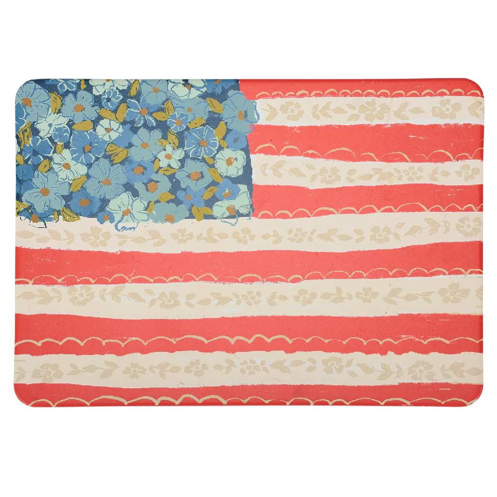 Floral Flag Trivet HOME & GIFTS - Tabletop + Kitchen - Kitchen Decor Primitives by Kathy