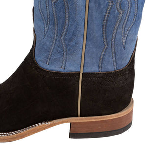 Anderson Bean Men's Chocolate Buffed Elephant Boot - Teskey's Exclusive MEN - Footwear - Exotic Western Boots Anderson Bean Boot Co.   