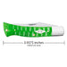 Case Bright Green Bone - Gator Jig Case Axe Handle Knives W.R. Case