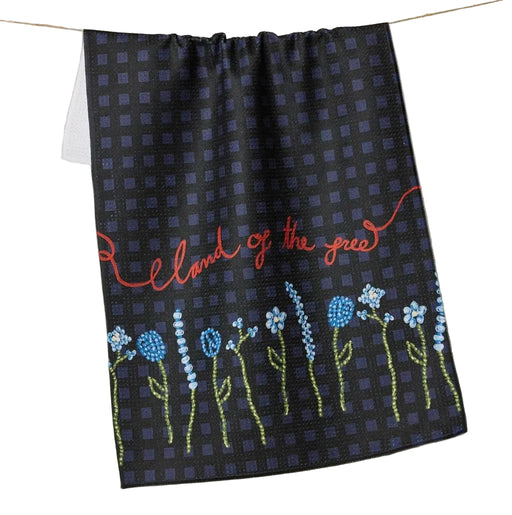 Geometry Land of Free Tea Towel HOME & GIFTS - Tabletop + Kitchen - Kitchen Decor Geometry