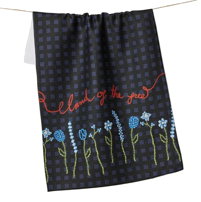 Geometry Land of Free Tea Towel HOME & GIFTS - Tabletop + Kitchen - Kitchen Decor Geometry
