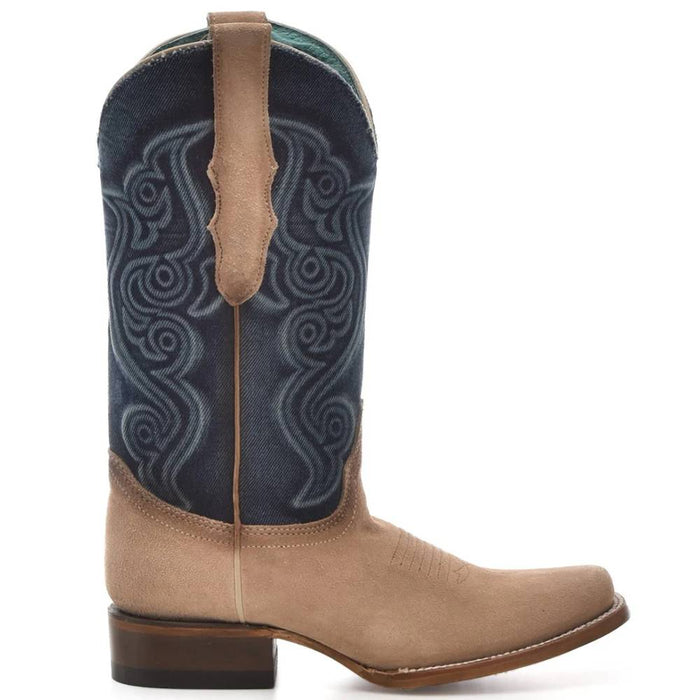 * Corral Sand and Denim Boot - FINAL SALE WOMEN - Footwear - Boots - Western Boots Corral Boots