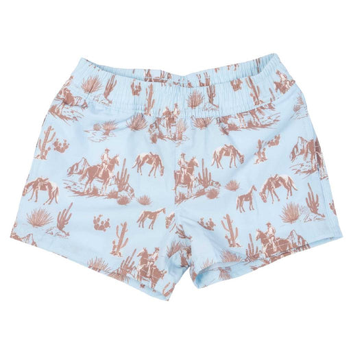 Rugged Butts Western Trail Boy's Blue Court Shorts KIDS - Boys - Clothing - Shorts Ruffle Butts/Rugged Butts