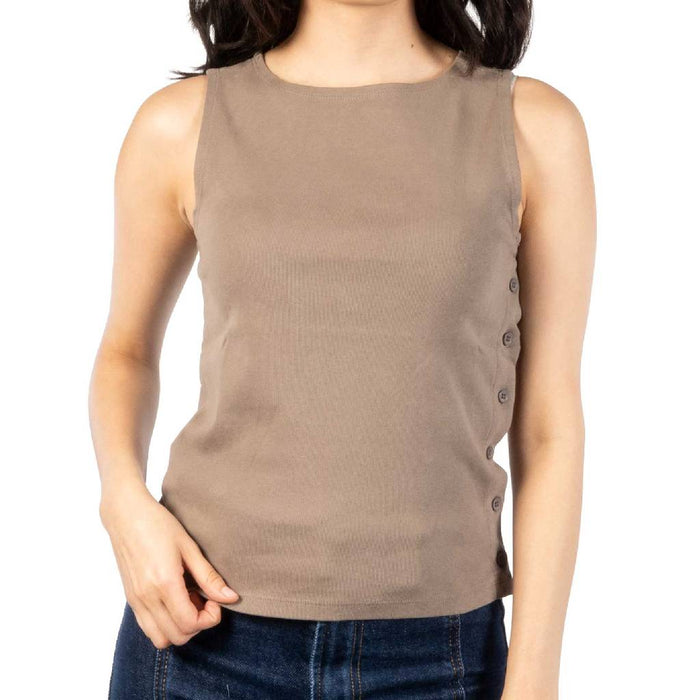 Dylan Everly Soft Brown Top WOMEN - Clothing - Tops - Sleeveless Dylan