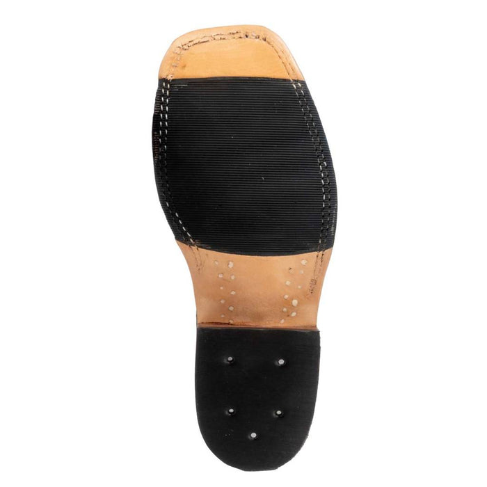 Anderson Bean Men's Square Toe Grey Carpincho Black Chex Western Boot MEN - Footwear - Exotic Western Boots Anderson Bean Boot Co.