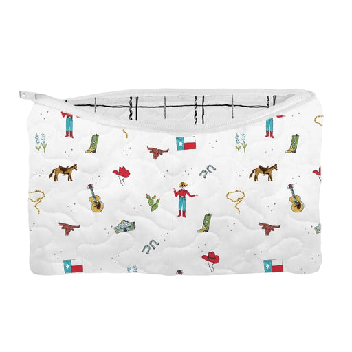 Texas Icons Makeup Bag - Small ACCESSORIES - Luggage & Travel Ida Mae Home