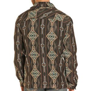 Rock & Roll Denim Men's Brushed Aztec Jacket MEN - Clothing - Outerwear - Jackets Panhandle   