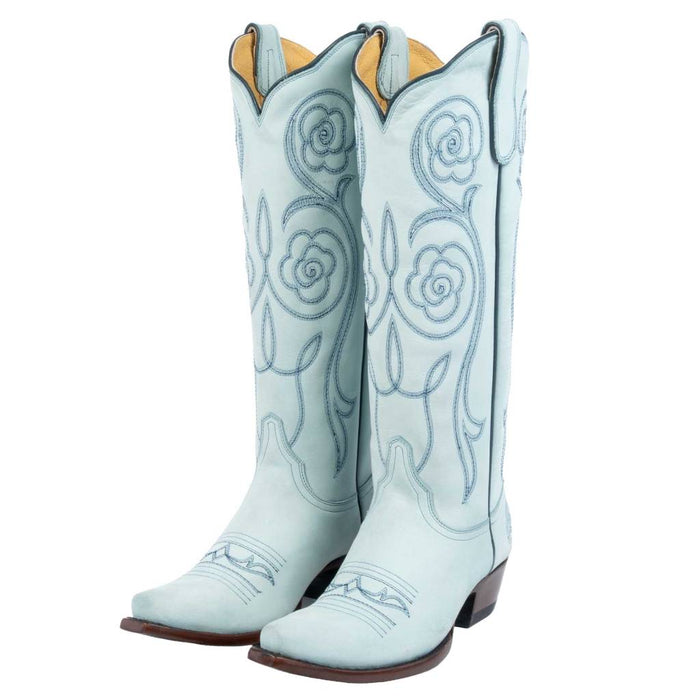 Old Gringo Women's Flower Talk Tall Blue Boots WOMEN - Footwear - Boots - Western Boots Old Gringo