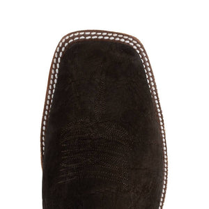 Anderson Bean Men's Chocolate Buffed Elephant Boot - Teskey's Exclusive MEN - Footwear - Exotic Western Boots Anderson Bean Boot Co.   