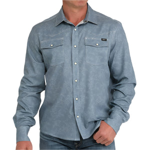 Cinch Men's Western Camp Shirt MEN - Clothing - Shirts - Long Sleeve Cinch