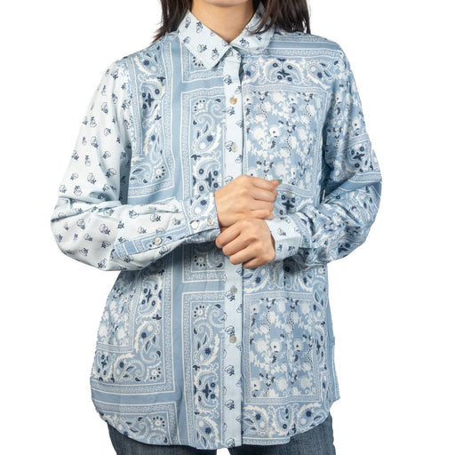 Panhandle Slim Women's Patch Bandana Print Button Down Shirt WOMEN - Clothing - Tops - Long Sleeved Panhandle