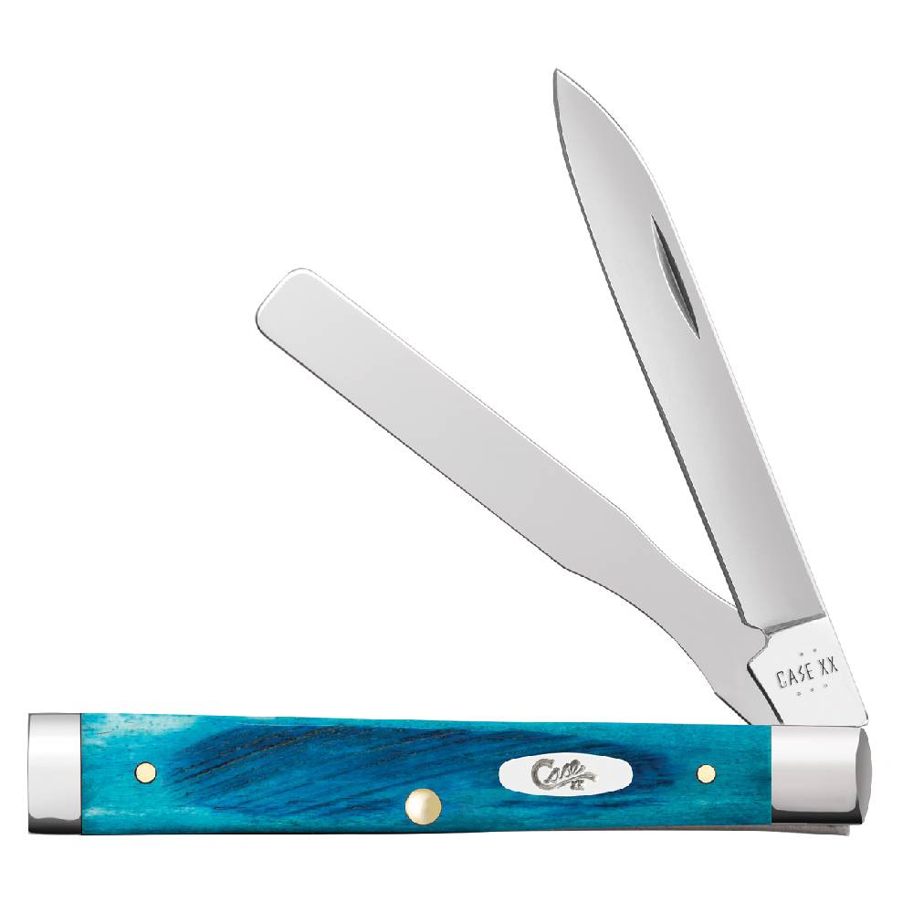 Case Caribbean Blue Bone Sawcut Jig Baby Doc Knives - Knives W.R. Case