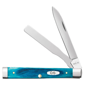 Case Caribbean Blue Bone Sawcut Jig Baby Doc Knives - Knives W.R. Case