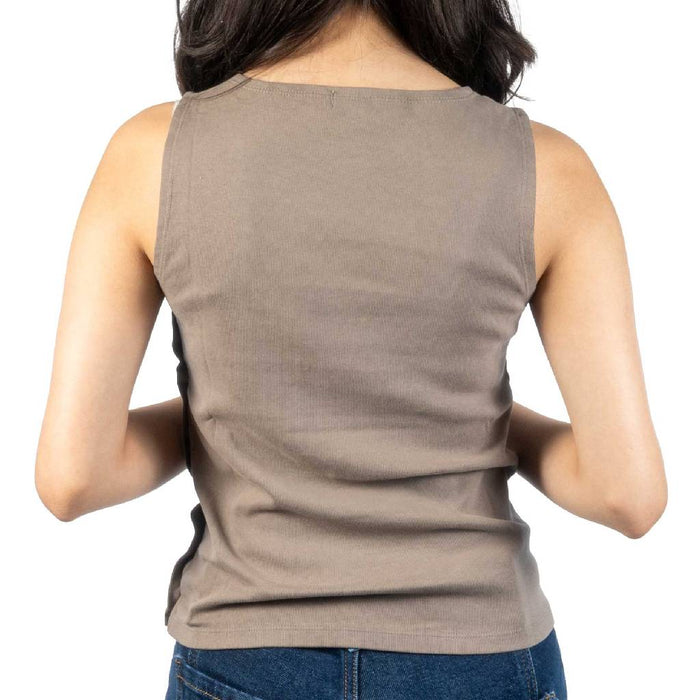 Dylan Everly Soft Brown Top WOMEN - Clothing - Tops - Sleeveless Dylan