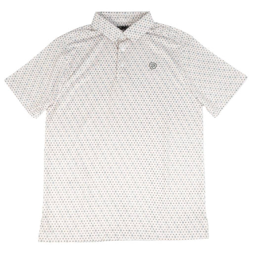 Rock & Roll Denim Men's White Geo Polo Shirt MEN - Clothing - Shirts - Short Sleeve Panhandle