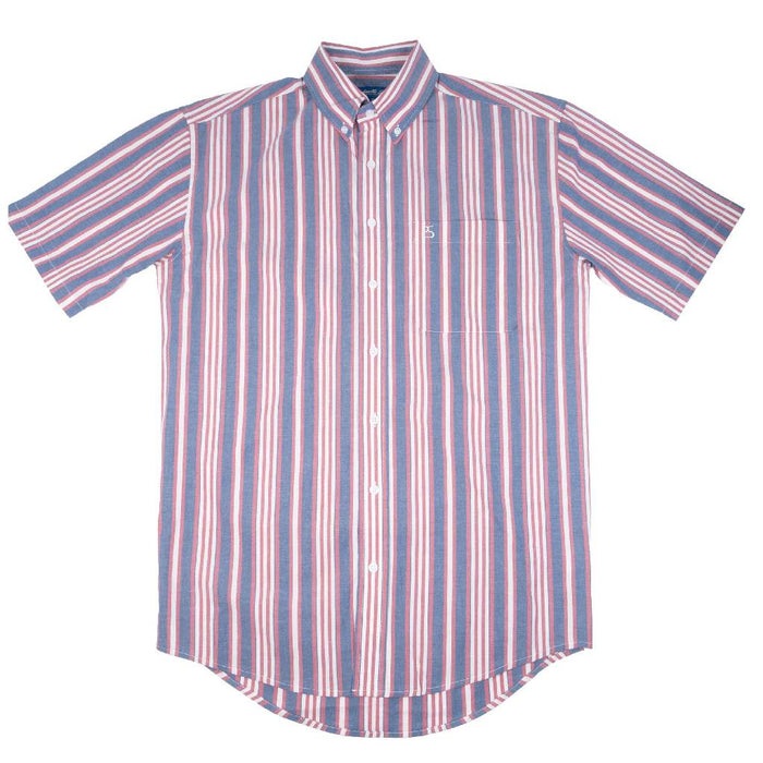 Panhandle Slim Men's Stripe Print Button Down Shirt