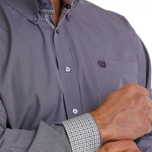 Cinch Men's Striped Print Shirt MEN - Clothing - Shirts - Long Sleeve Shirts Cinch   