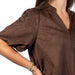 Ivy Jane Chocolate Faux Suede Top WOMEN - Clothing - Tops - Short Sleeved Ivy Jane