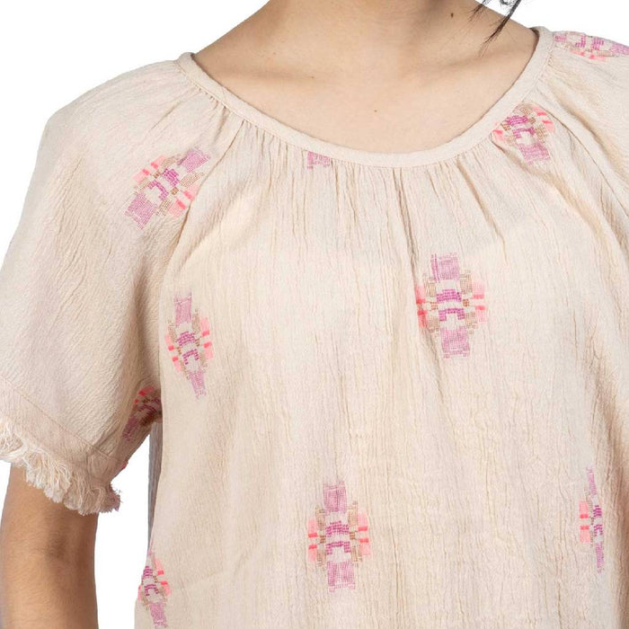 Dylan Maya Raglan Natural Top WOMEN - Clothing - Tops - Short Sleeved Dylan