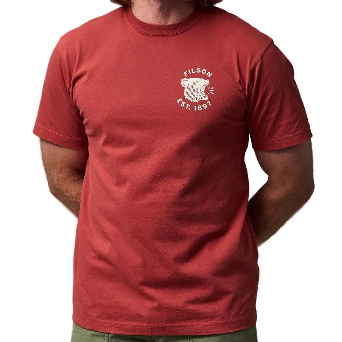Filson Bear Tee - Chili Oil MEN - Clothing - T-Shirts & Tanks Filson