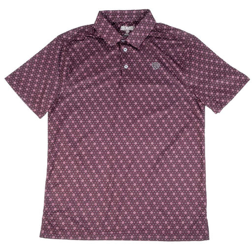 Rock & Roll Denim Men's Maroon Geo Polo Shirt MEN - Clothing - Shirts - Short Sleeve Panhandle