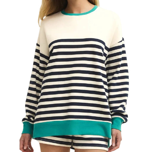 Z Supply Layer Up Eclipse Stripe Sweatshirt WOMEN - Clothing - Pullovers & Hoodies Z Supply