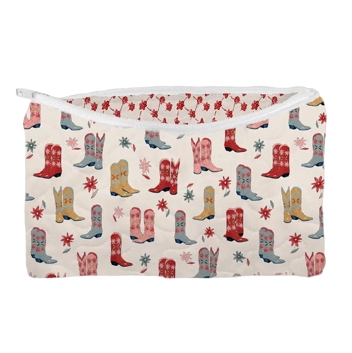 Daisy Boots Small Makeup Bag — Teskeys