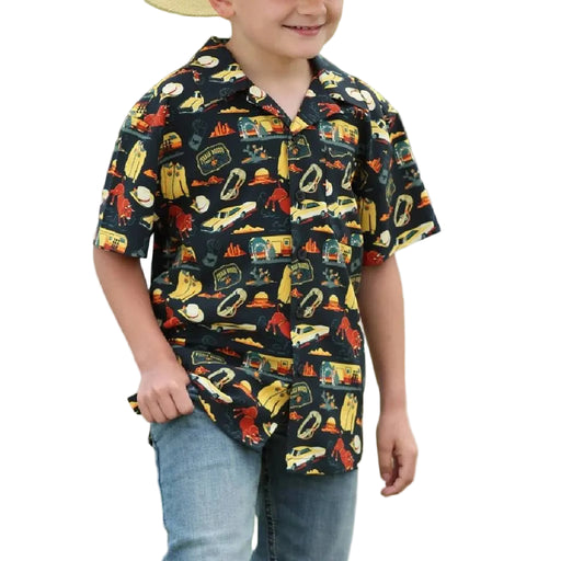 Cinch Boy's 8 Second Camp Shirt KIDS - Boys - Clothing - Shirts - Short Sleeve Shirts Cinch