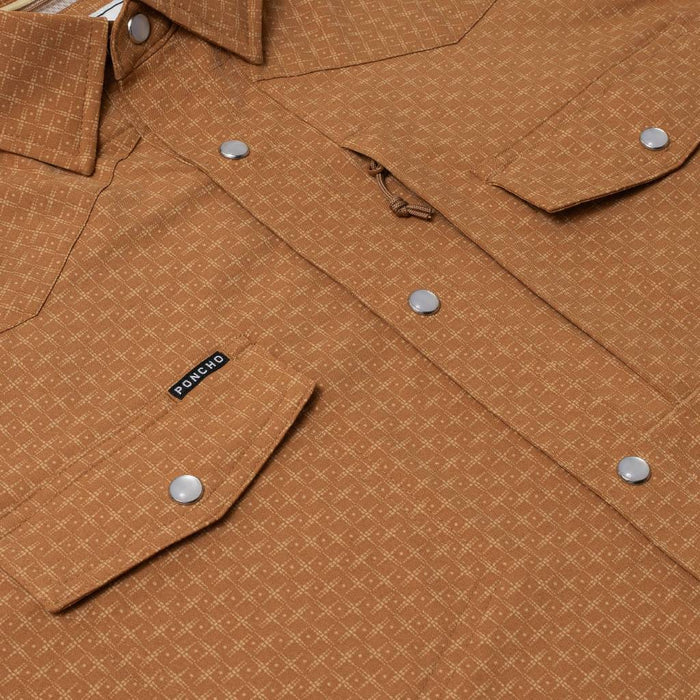 Poncho The Clyde Western Shirt - Slim Fit MEN - Clothing - Shirts - Long Sleeve Poncho Outdoors