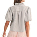 Striped Ruffled Aqua Top WOMEN - Clothing - Tops - Short Sleeved En Merci