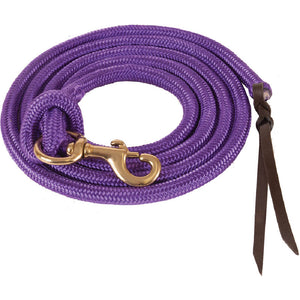 Poly Cowboy Lead Rope Tack - Lead Ropes Mustang Purple  