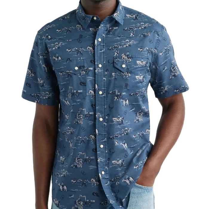 Pendleton Men's Laramie Cowboy Western Blue Snap Shirt