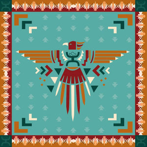 Hooey "Aztec Thunderbird" Wild Rag ACCESSORIES - Additional Accessories - Wild Rags & Scarves Hooey   