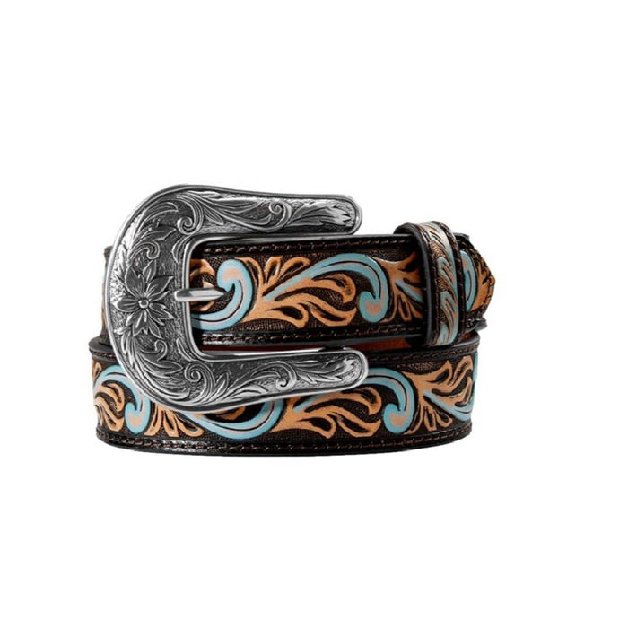 Angel Ranch Girl's 1 1/4" Embossed Floral Belt KIDS - Accessories - Belts M&F Western Products