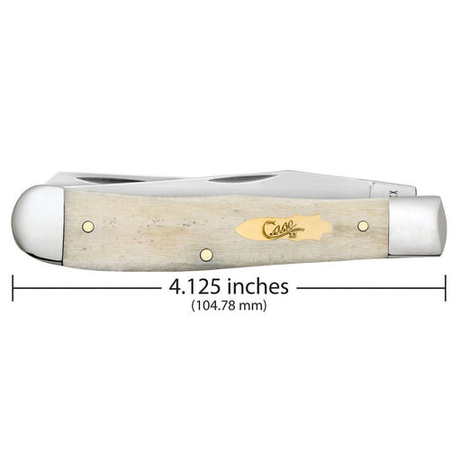 Case Trapper - Natural Bone - Brass Case Bomb Shield Knives W.R. Case