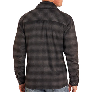 Rock & Roll Denim Men's Brushed Ombre Plaid Jacket MEN - Clothing - Outerwear - Jackets Panhandle   