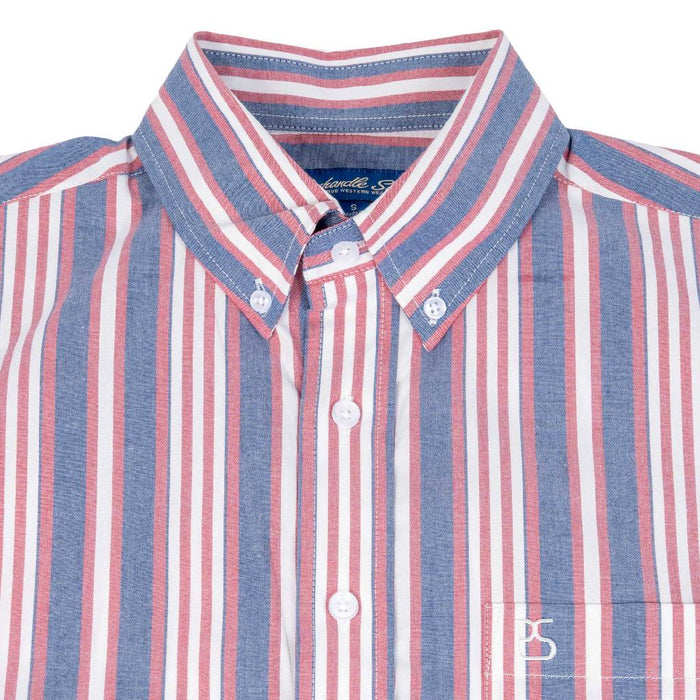 Panhandle Slim Men's Stripe Print Button Down Shirt