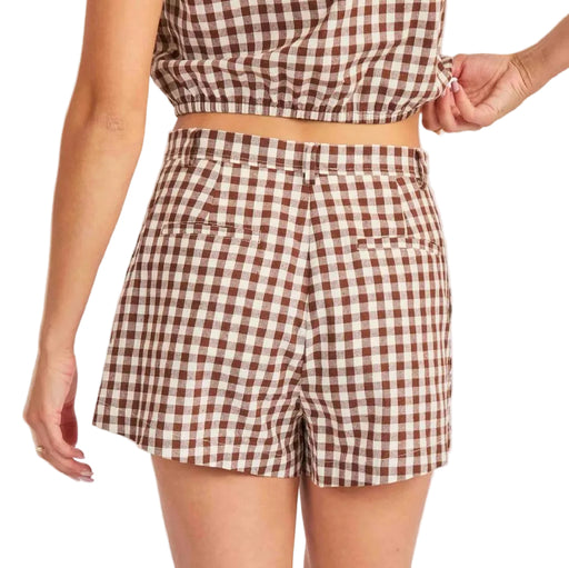 Sadie & Sage Mustang Brown Gingham Shorts WOMEN - Clothing - Shorts Sadie & Sage
