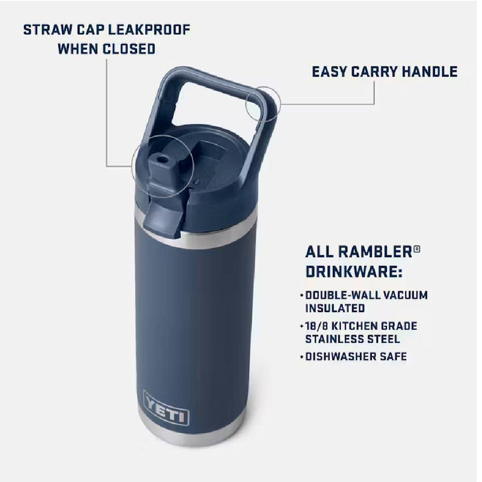 Rambler 18oz Straw Bottle - Cape Summer Camp