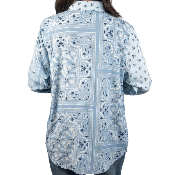 Panhandle Slim Women's Patch Bandana Print Button Down Shirt WOMEN - Clothing - Tops - Long Sleeved Panhandle